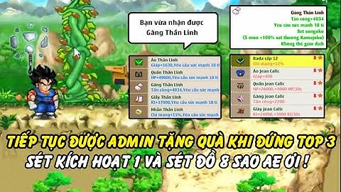 Hồi Ức Ngọc Rồng - Admin Tặng Thêm Sét Kích Hoạt Và 1 Sét 8 Sao, Sau Khi Kết Thúc Sự Kiện Đua Top