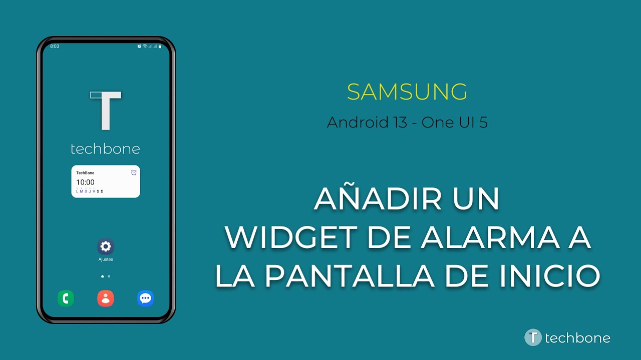 Alarma Android Ui Añadir un Widget de Alarma a la Pantalla de Inicio - Samsung [Android ...