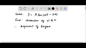 The displacement of a progressive wave is represented by y =A sin(wt– kx), where x is distance and …