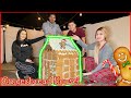 WE BUILT A GIANT GINGERBREAD HOUSE!!! Vlogmas Day #1