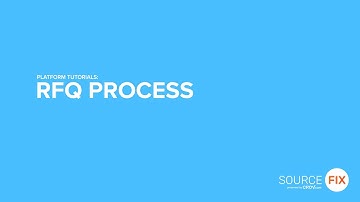 SourceFix Platform - RFQ Process