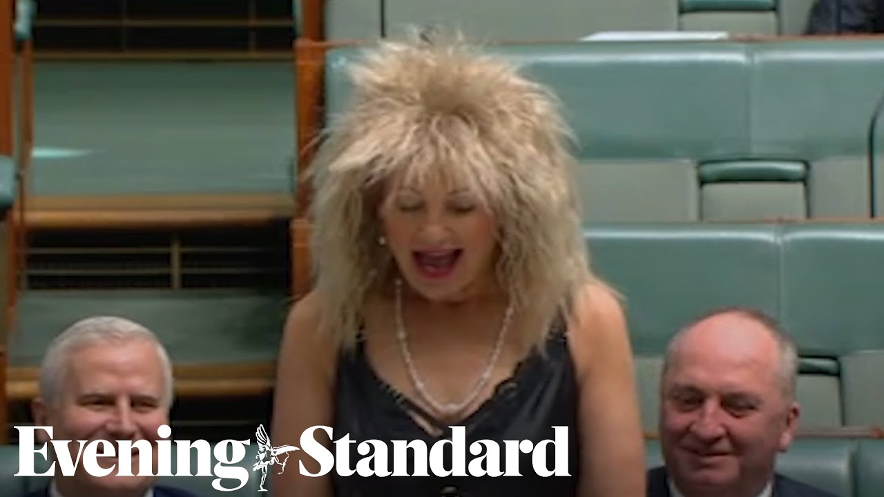MP attends Australian parliament dressed as Tina Turner for cancer fundraiser