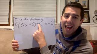 Lesson 3-2 = Subtracting Linear Expressions NOTES