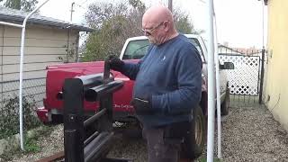 How to work and use a pipe anvil. Make curved metal to replace rusted out metal.