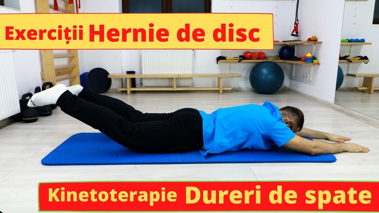 Exerciții de kinetoterapie pentru dureri lombare. Hernie de disc