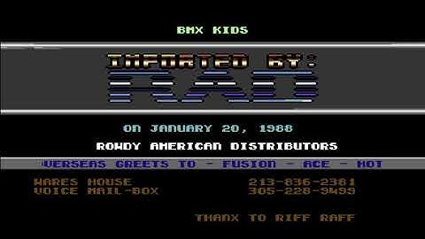Rowdy American Distributors (RAD) Intro 13 ! Commodore 64 (C64)