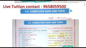 1.  Computer Now and Then Day 2  |  OAV 6th Class Computer 2023 Batch