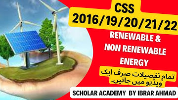 Renewable and non Renewable energy | Renewable and non Renewable energy sources | by ibrar ahmad