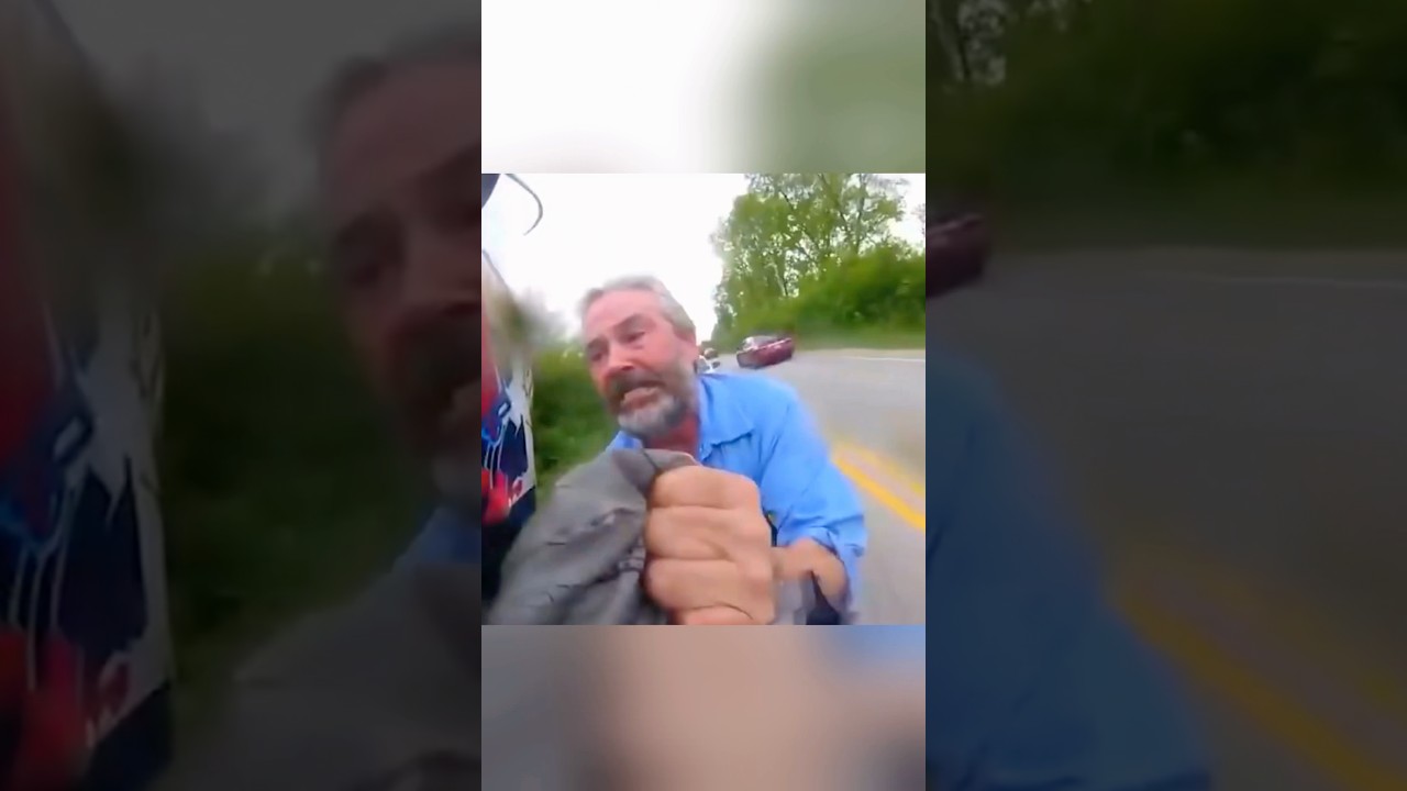 Angry Man Attacks Biker For No Reason! 😳