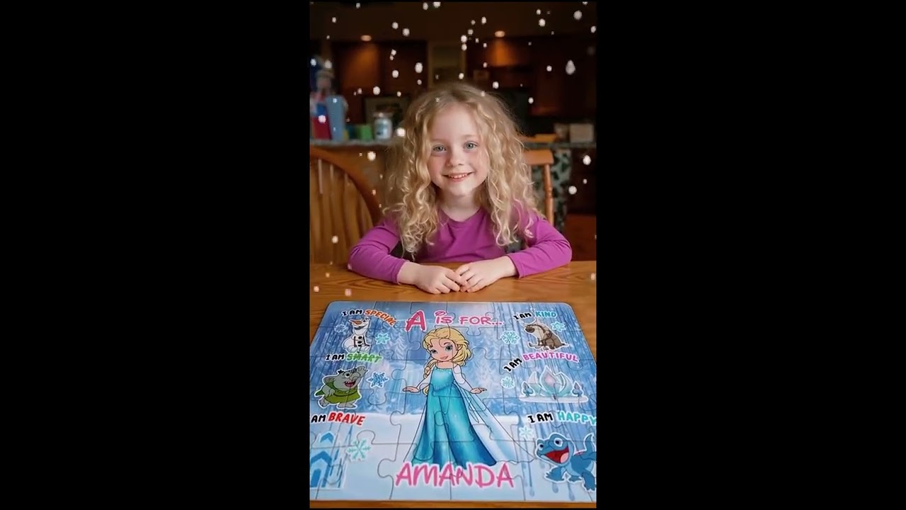 Personalized Princess Puzzle | Custom Name Kids Gift | Unique Trendy 2025 