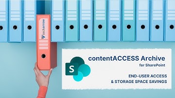 contentACCESS Archive for SharePoint – Seamless End User Access & Space Savings Through Shortcuts