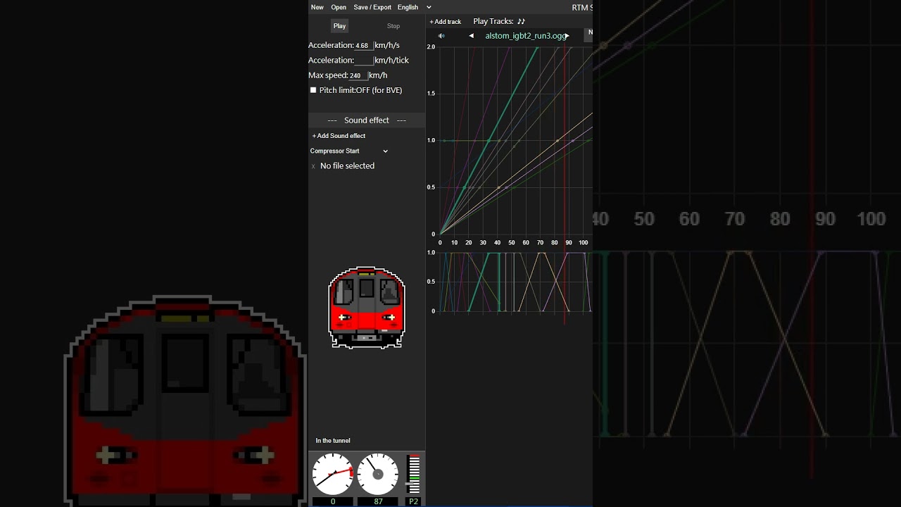 [Sound] Northern Line 1995 stock Alstom ONIX IGBT-VVVF