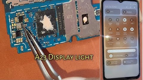 samsung a23 5g (a235f) Display back light problem solution