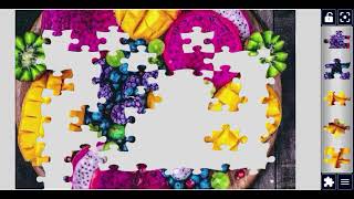 Colourful mix of mango dragon fruit berries and kiwi😍🥝//#beautiful gaming puzzle@JigsawPuzzle928  screenshot 3