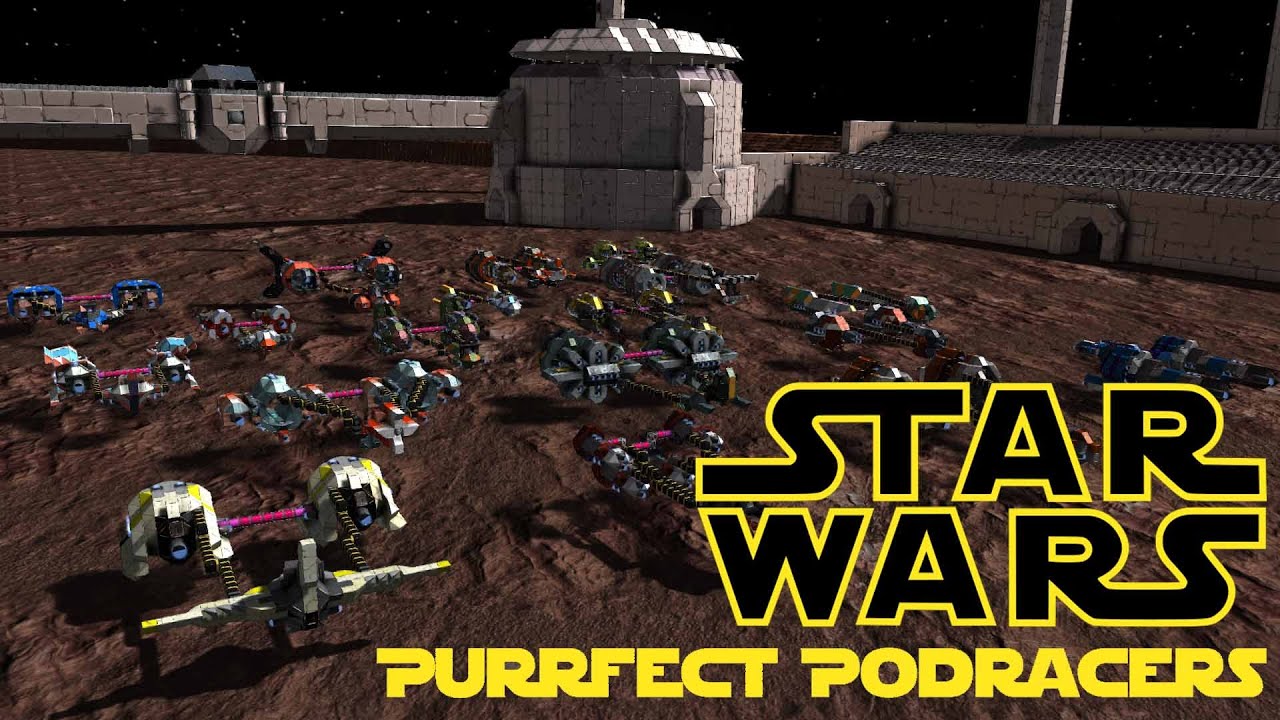 Star Wars: Phantom Menace Podrace in Space Engineers - YouTube