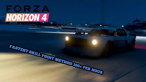 Forza Horizon 4 - FAST & EASY Skill Points Method (300+ Hour)