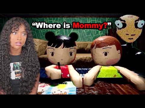 These Two CUTE Kids in a HORROR Game... WILL MAKE YOU CRY!! | Family Secrets 1 : Empty Plate