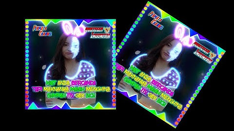 Template Avee Player Line Art Neon