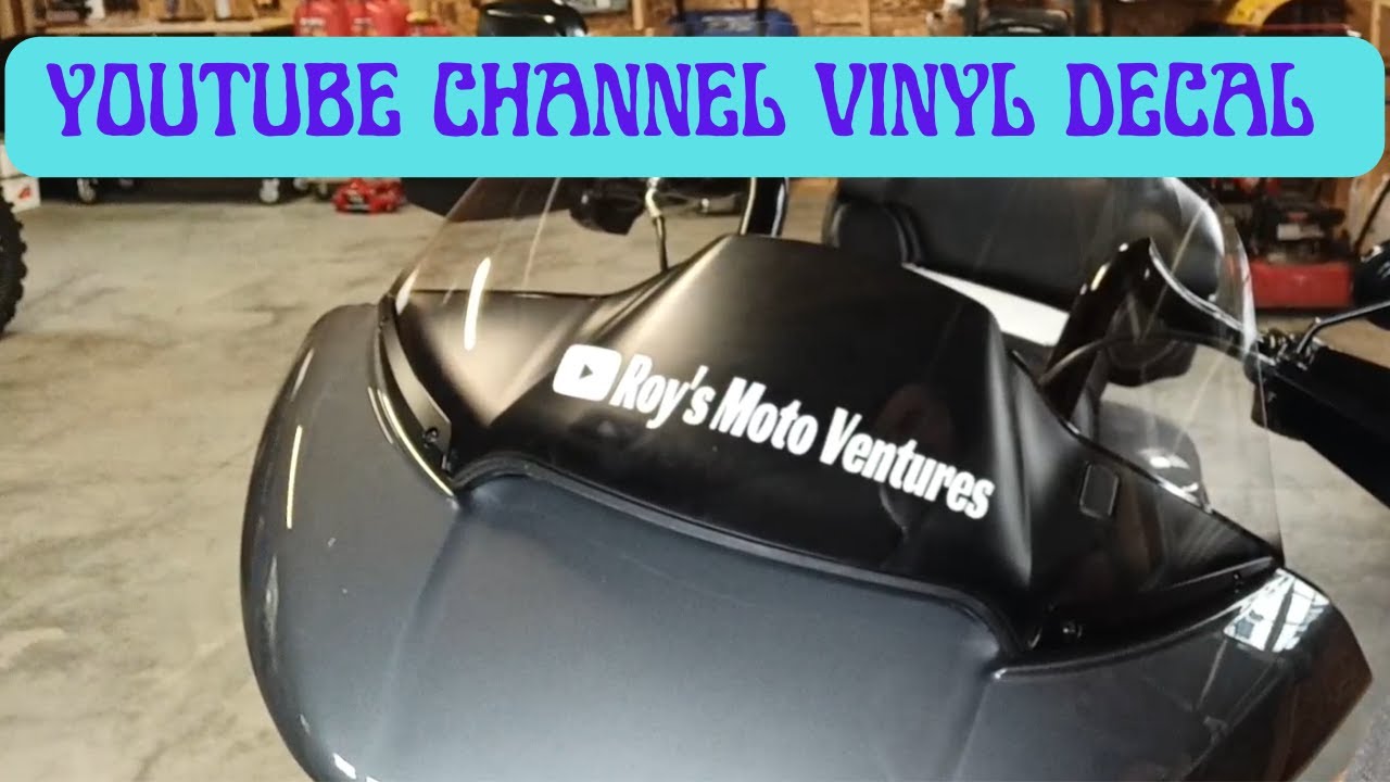 YouTube Channel Vinyl Decal for my Road Glide - YouTube