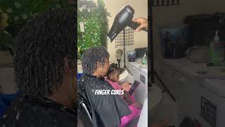 Finger Juicy Curls On 4C Natural Hair