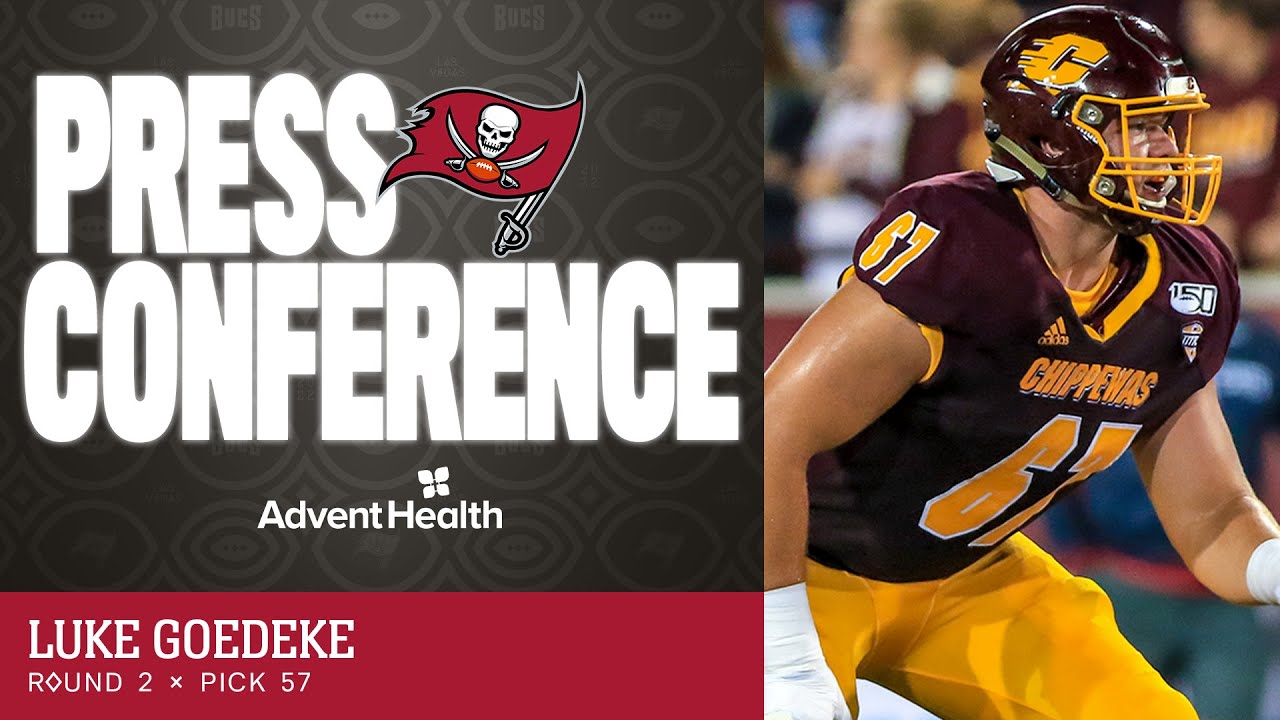 Luke Goedeke on Being Selected by the Bucs, Blocking for Tom Brady | Press Conference