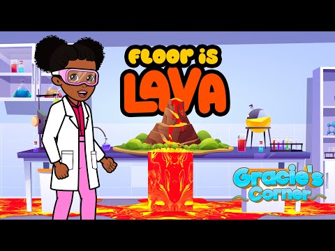 Floor is Lava Song | Brain Break with Gracie’s Corner | Nursery Rhymes + Kids Songs