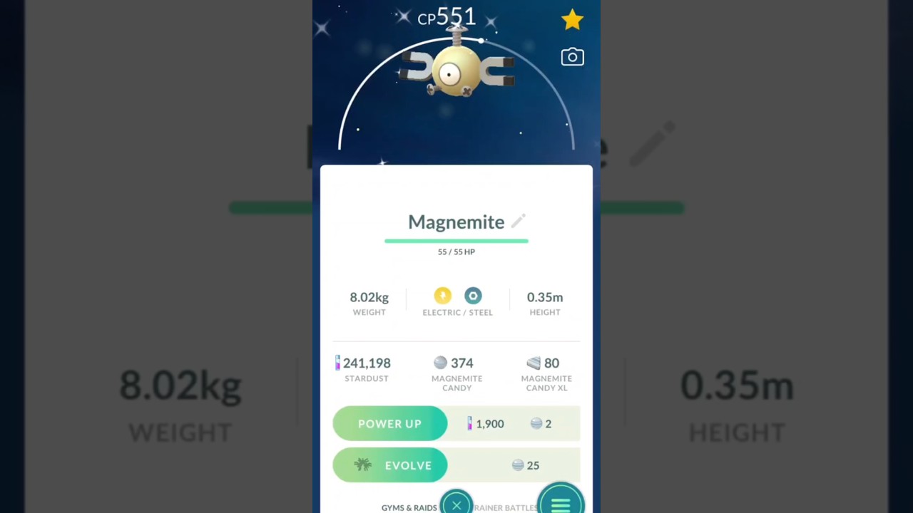 (Evolving A Shiny Magnemite Into A Shiny Magneton In Pokemon Go) 