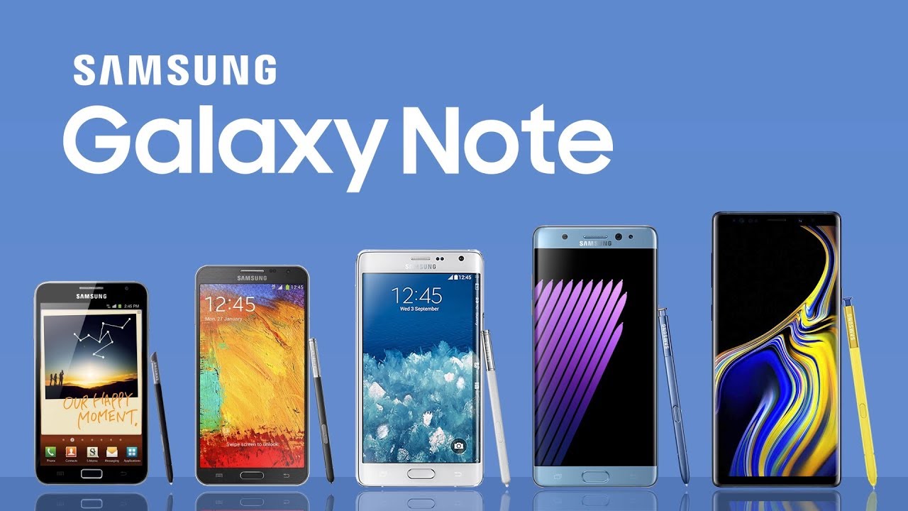 Evolution Of Samsung Galaxy Note Youtube