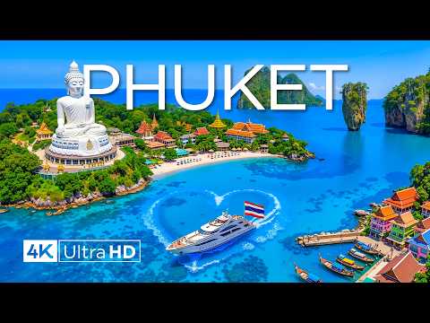Phuket 4K Cinematic Escape | Turquoise Seas, Palm Islands & Breathtaking Andaman Coastline Views