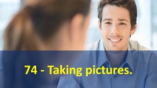English conversation with practice mode - 74. Taking pictures