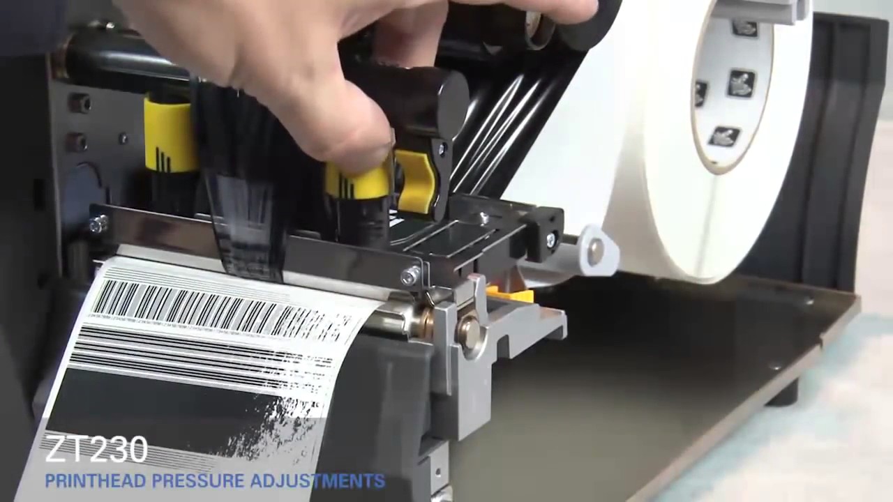 Настройка печатающей головки принтера ZEBRA ZT230 YouTube