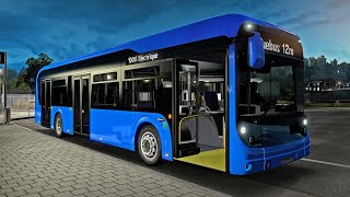 Тест-драйв электробуса в симуляторе автобуса на базе ETS 2 - DBus World