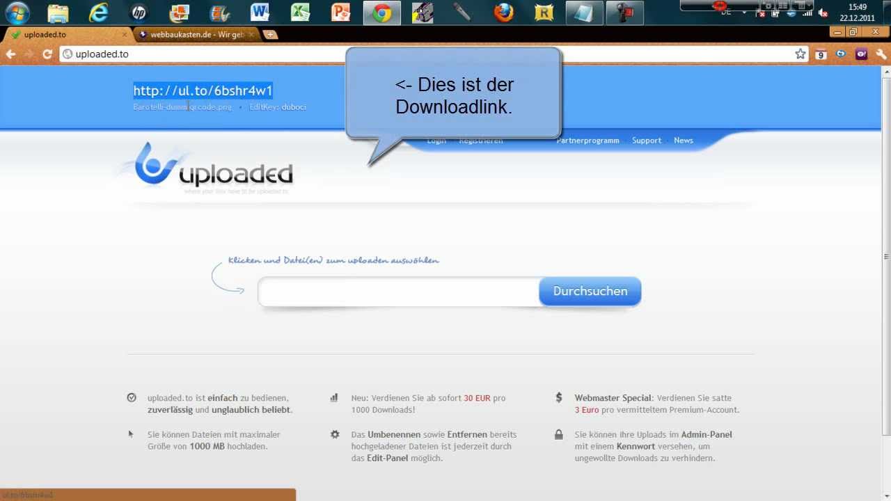 Kostenloser Filehoster ohne Anmeldung