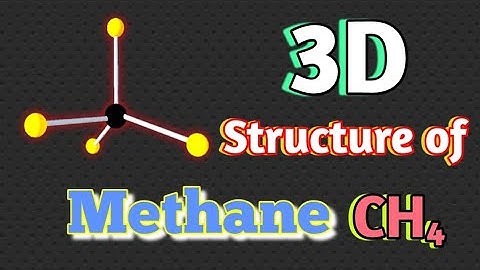Methane( CH4 ) 3D structure animation #shorts