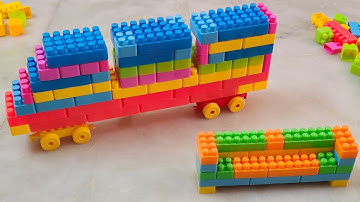 Satisfying DIY Train ASMR/ building blocks/block game/lego building blocks #asmr#buildingblocks#lego