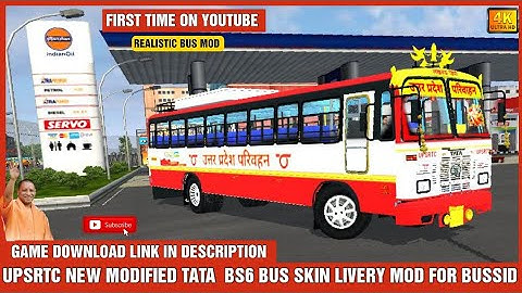 UPSRTC Bus Livery Mod For BUSSID | UPSRTC Modified Tata Bus #bussimulatorindonesia #bussid  #upsrtc