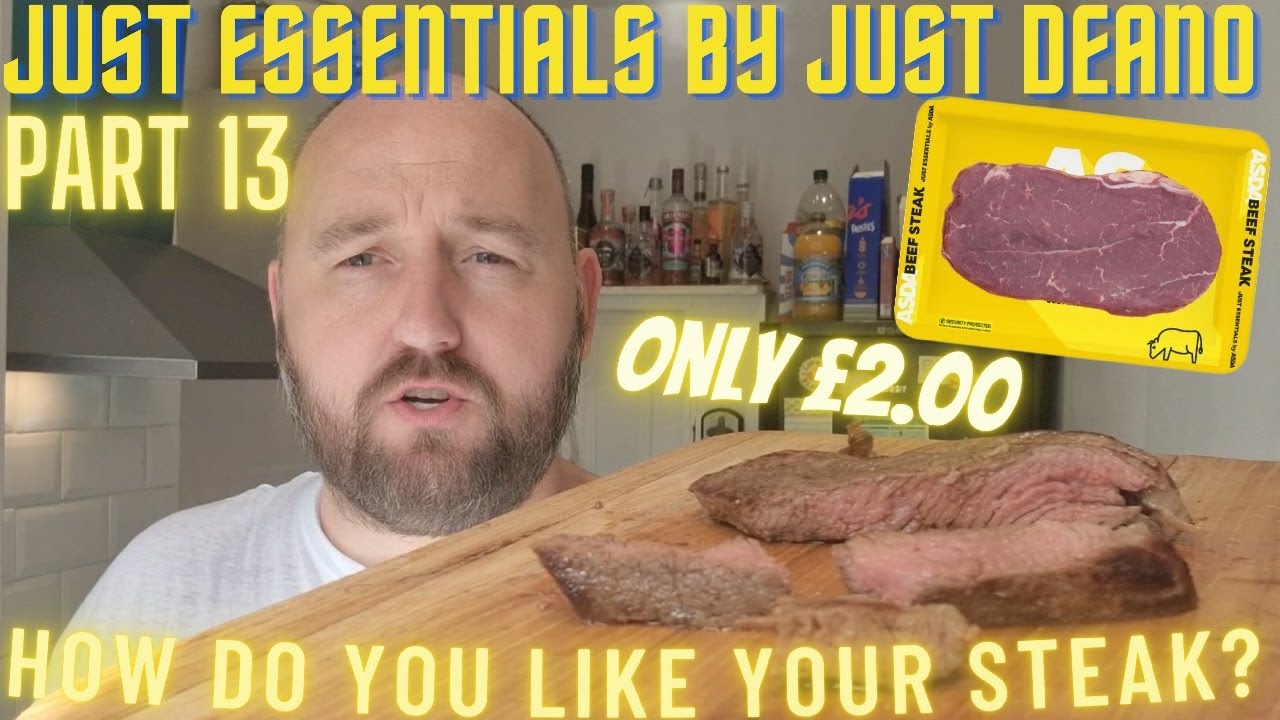 2 00 BEEF STEAK Asda Just Essentials FOOD REVIEW Budget Cooking 2 00 BEEF STEAK Asda Just Essentials FOOD REVIEW Budget Cooking