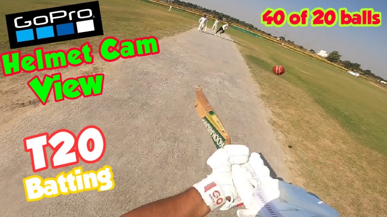 GoPro POV T20 Cricket Highlights Gopro Helmet Cam GoPro Cricket
