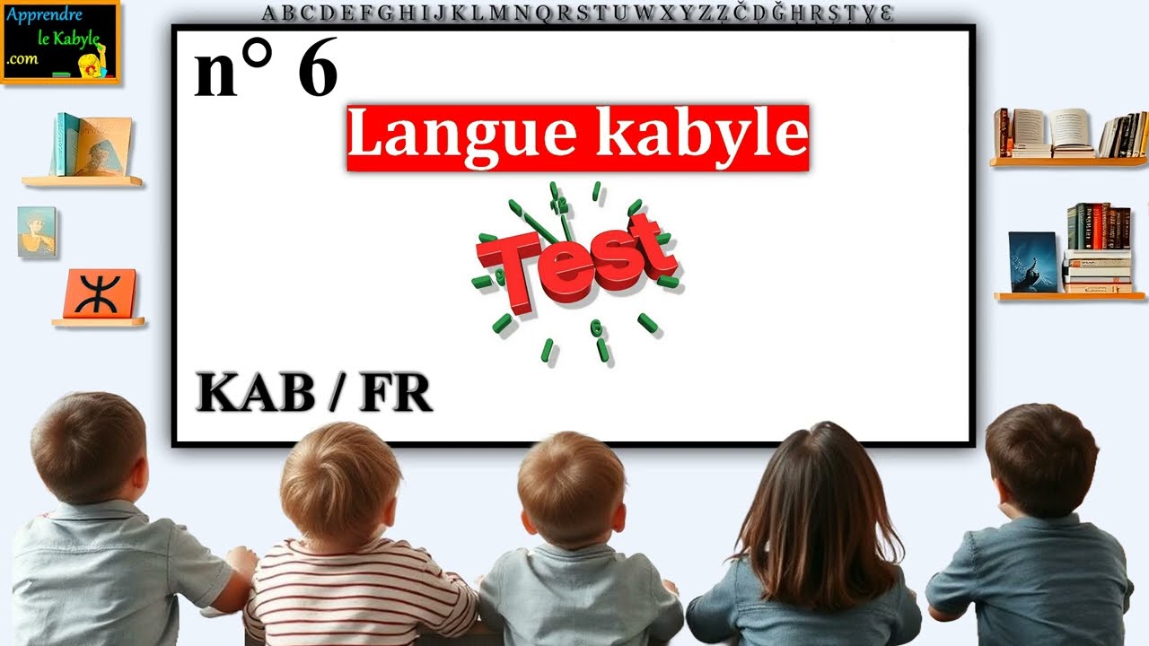 Test de langue kabyle, kabyle / français
