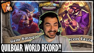 MY BIGGEST QUILBOAR EVER! - Hearthstone Battlegrounds Duos