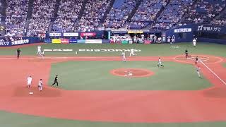20220611　オリックス･バファローズ【2回ｳﾗ】応援･攻撃風景　バッティング打撃　応援団による電子笛、太鼓応援、ｽﾋﾟｰｶｰから流れる応援歌あり@京ｾﾗﾄﾞｰﾑ大阪［ｾ･ﾊﾟ交流戦］ﾚﾌﾄ上段