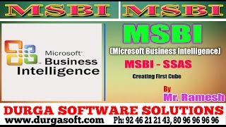 MSBI Tutorial || online training||MSBI - SSAS || Creating First Cube  by Ramesh