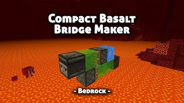 Compact Basalt Bridge Maker - Minecraft Bedrock