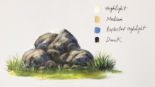 How to Paint Rocks in Acrylic - PART1