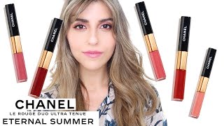 Chanel Le Rouge Ultra Duo Tenue - Intense Brown and Burning Red (liquid lip  + lip gloss) : r/swatchitforme