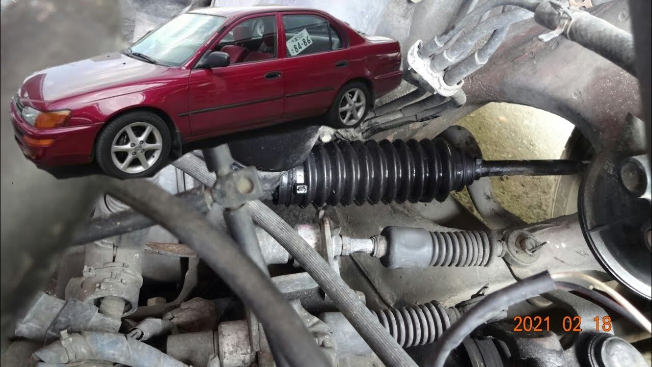 Toyota Corolla Replacing Steering Boot Easy Way