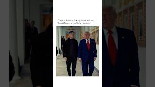 Cristiano Ronaldo links up with President Donald Trump at the White House 👀 #ballercontent