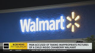 Man accused of taking pictures of girl inside Walmart