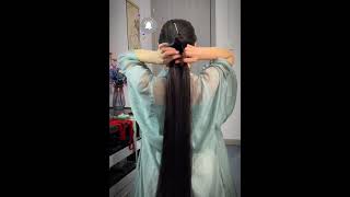 Long Hair😍 Chinese Pin📌 Open Easy HairStyle#diyhairstyle #chinese#chinesehairstyle #koreanhairstyles