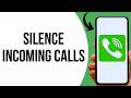 How To Ignore Calls Without Blocking ?